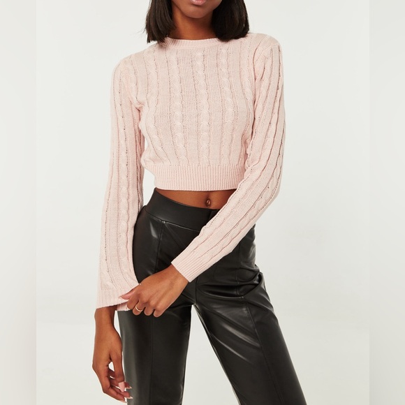 Ardene Sweaters - New Ultra Crop Cable Knit Sweater Ardene